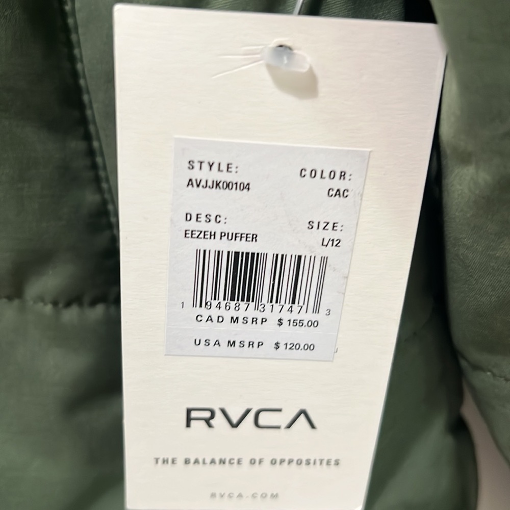 RVCA eezah cropped puffer jacket - Picture 4 of 8